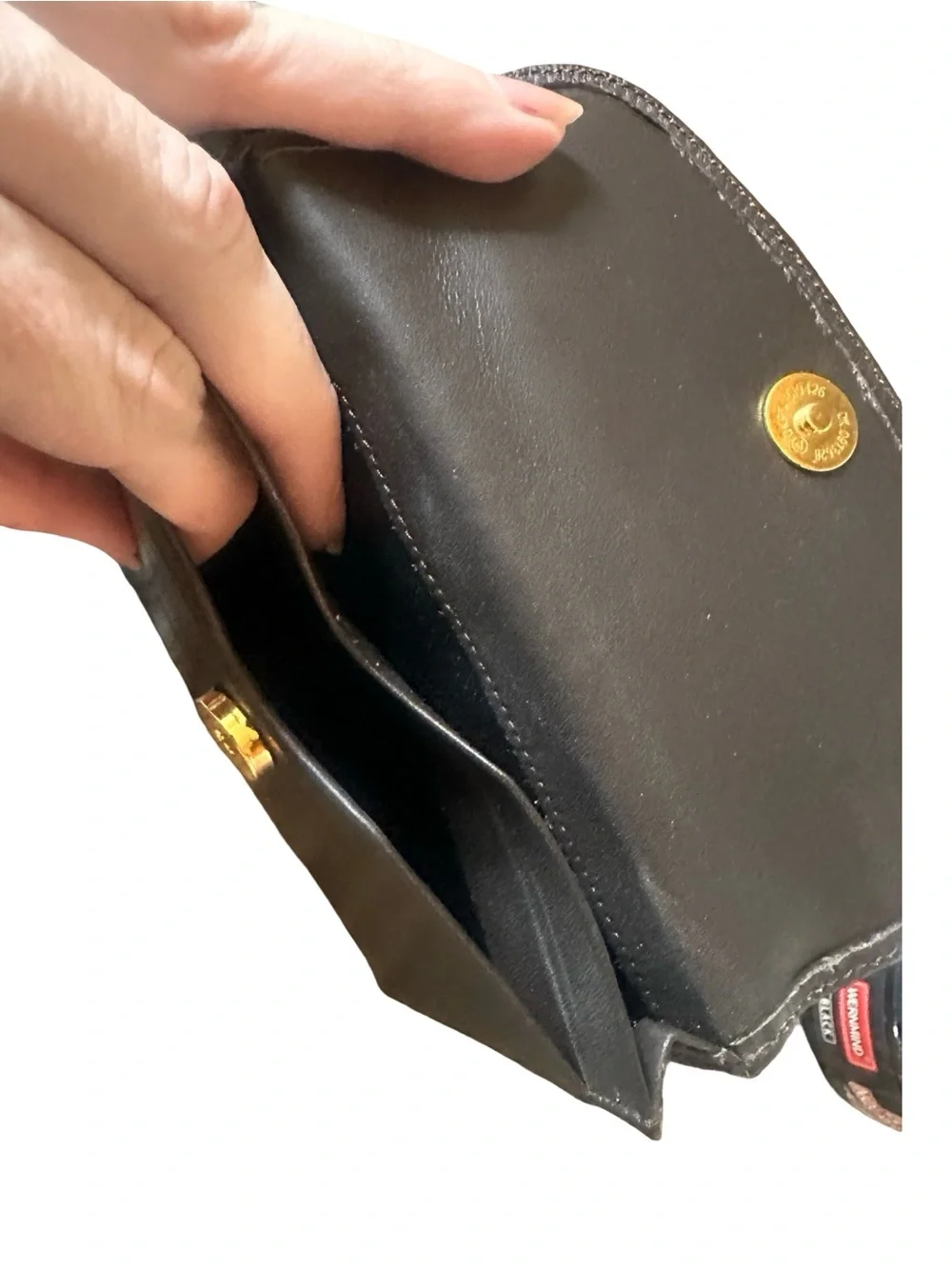 Moda Olive & Dark Brown Leather Pouch Set